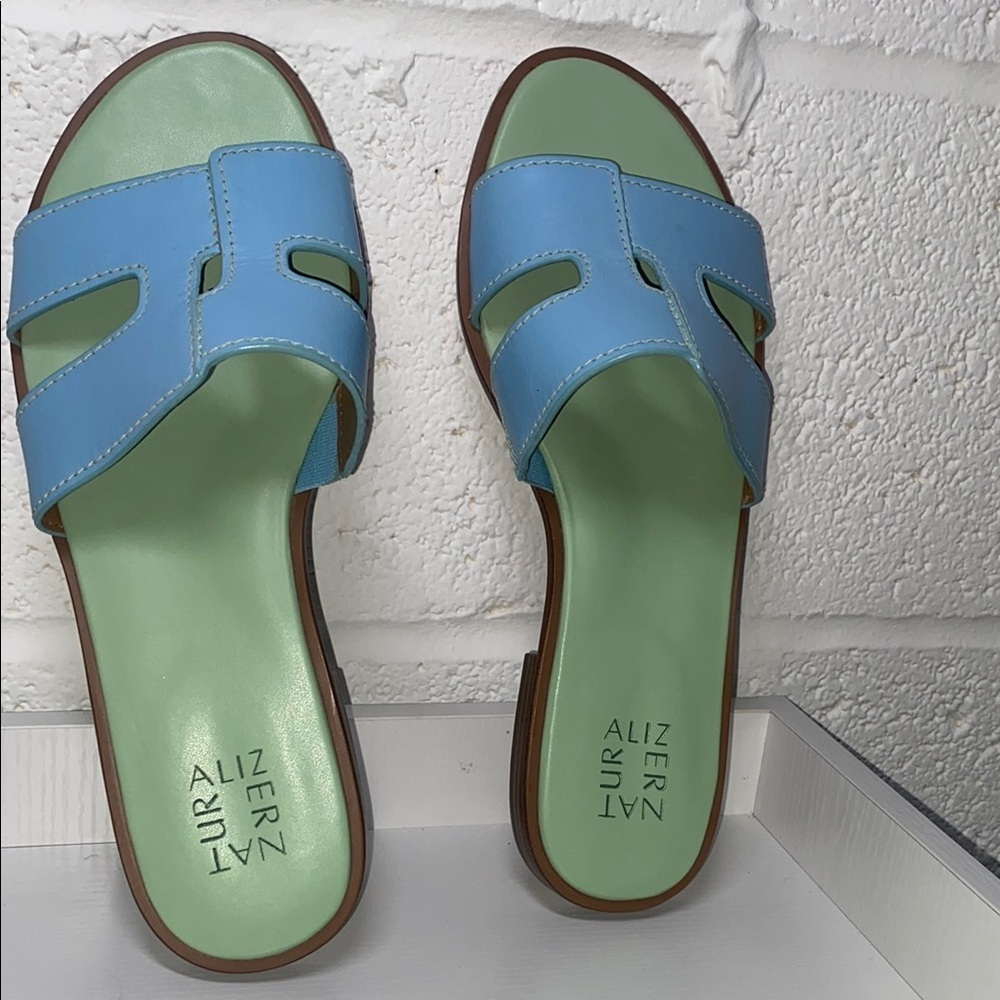 Naturalizer Women's Blue Slide Sandals